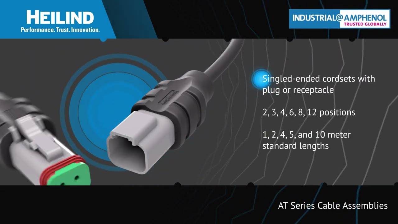 Amphenol Sine AT Cable Assemblies