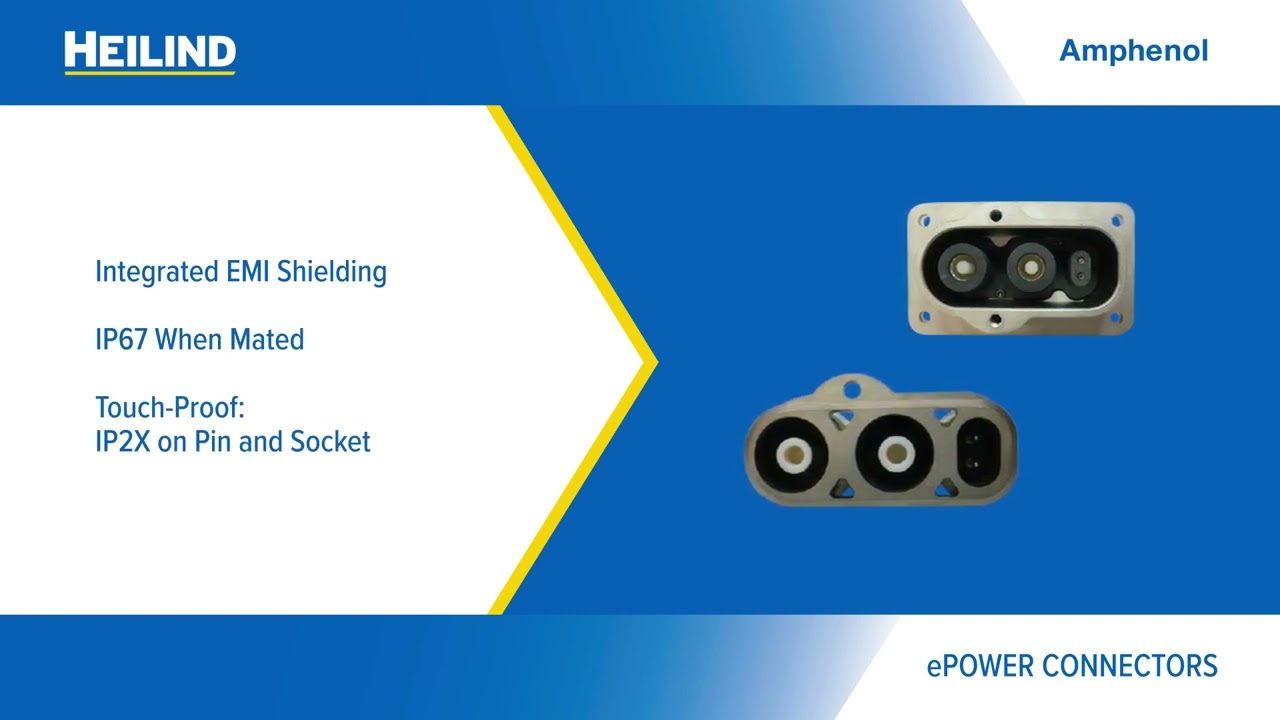 Amphenol Industrial ePower Connector Series | Heilind Electronics