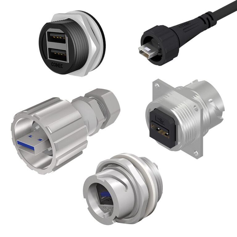 CONEC Series IP67 USB connectors