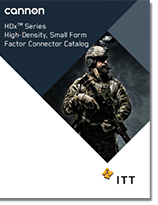 Cover for ITT Cannon HDx Series Connectors Catalog