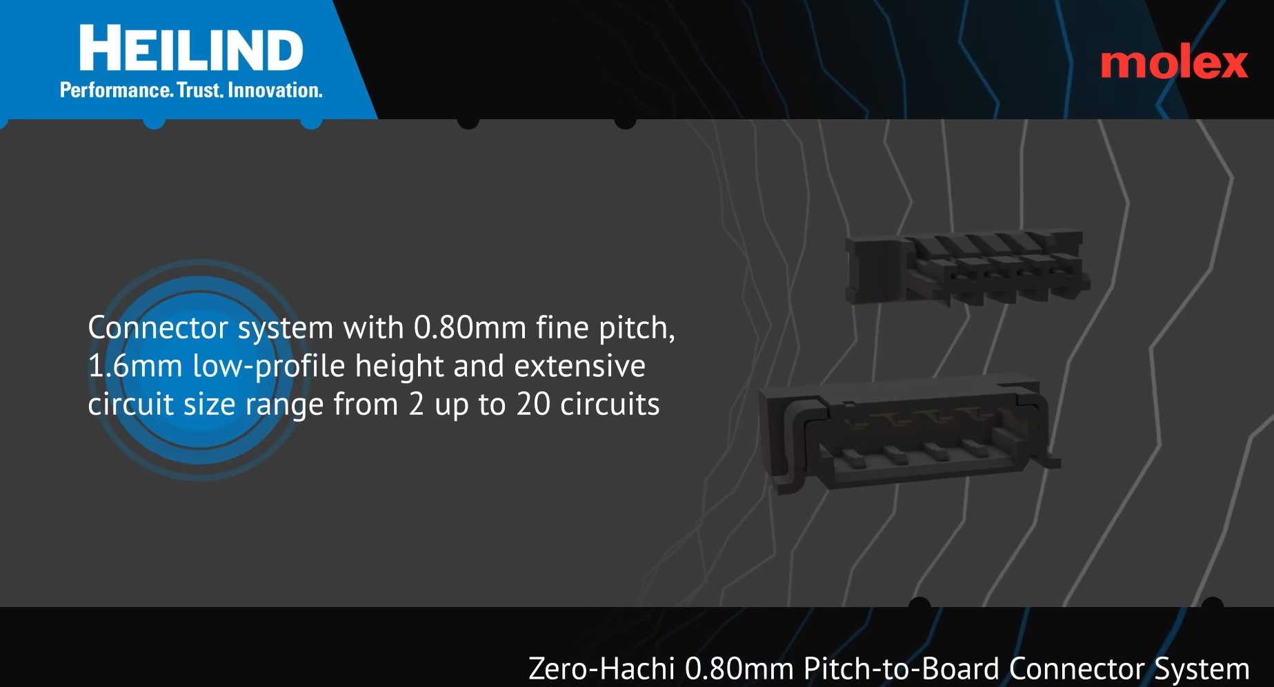 Molex Zero-Hachi Wire-to-Board Connector System | Heilind Electronics